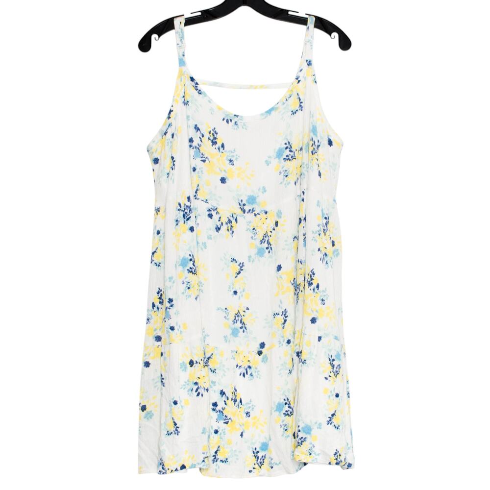 Torrid Dress Gauze Boho Cottagecore Coastal Grandma Feminine Floral White 2 2X